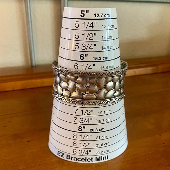 Effy Balissima Sterling Silver & 18K Gold Accents Cuff Bracelet size 7 1/4” - Picture 6 of 8